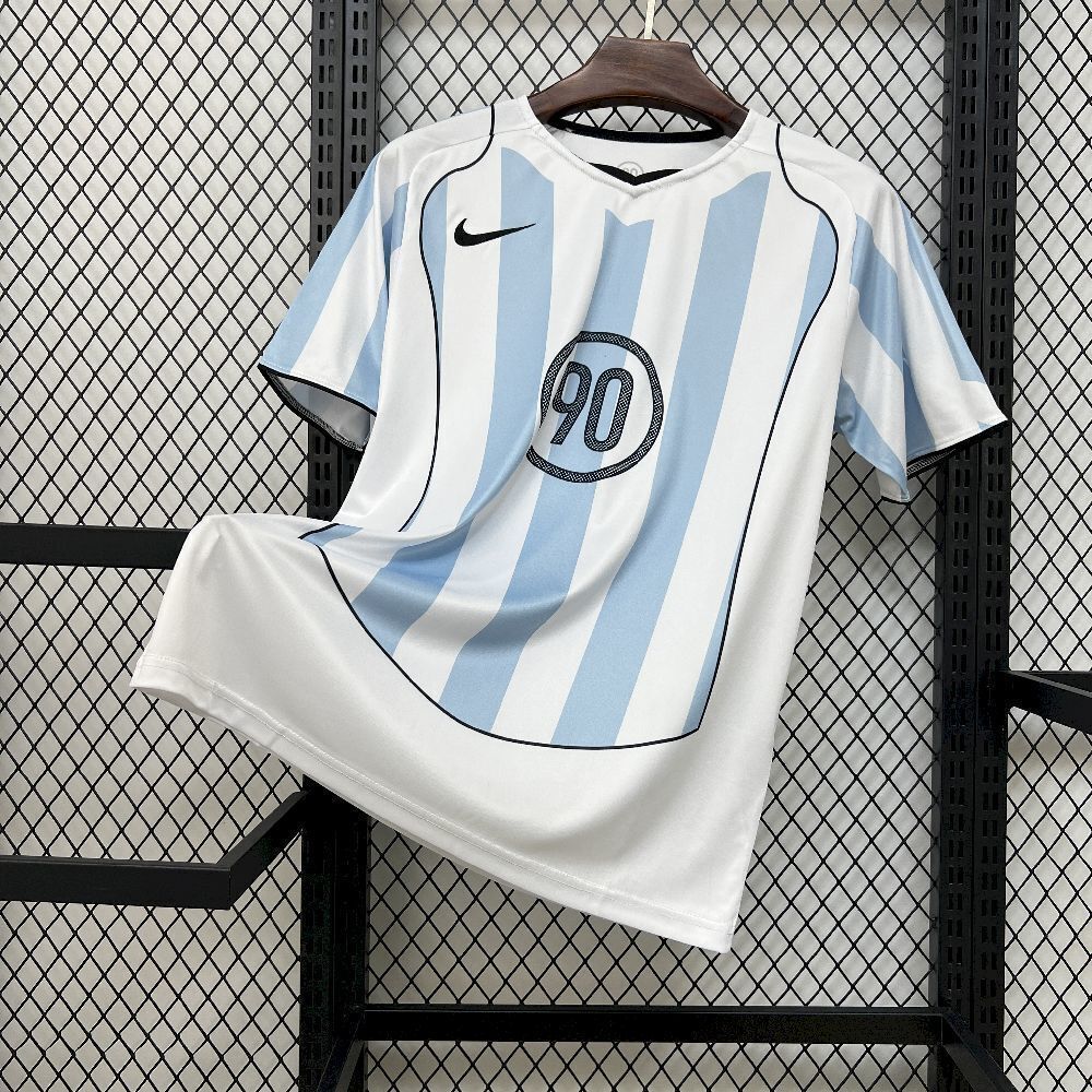 MAILLOT NIKE DRI-FIT 90 BLANC/BLEU 2025/2026